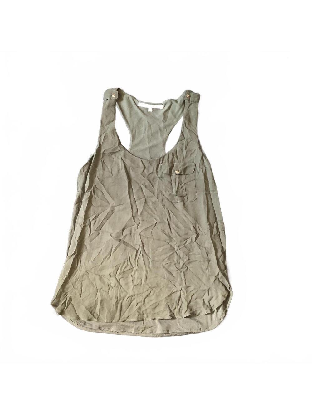 Collective Concepts Green Racerback Tank Top Medium